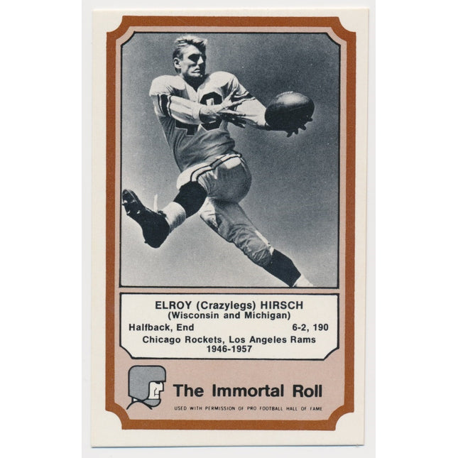 1975 Fleer Football Immortals Elroy Hirsch NMMT c03838