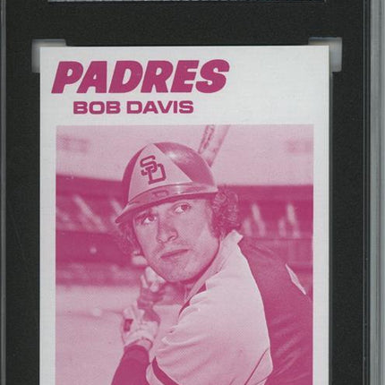 1977 Topps #78 Bob Davis 9 card progressive proof. 53a