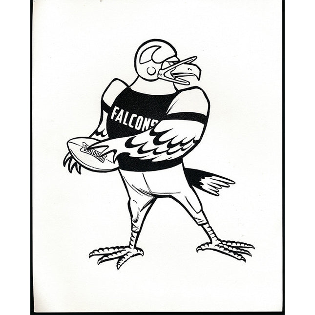 (25) 1960's Manny's Baseball Land Team Caricature Atlanta Falcons