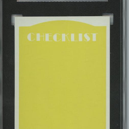 1972 Topps #478  Checklist 6 card progressive proof. 54a