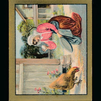 T57 Fable Series The Widow and The Hen Vg lt. Crease c04616