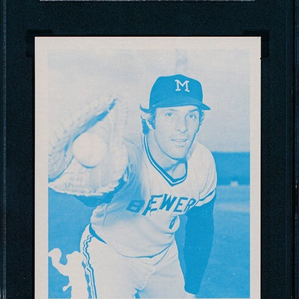 1976 Topps #377 Mike Hegan Progressive Proof set color variation SGC 76TBB62