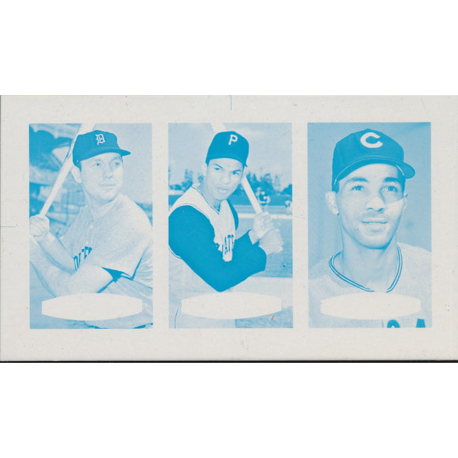 1967 Bazooka Panel #46-48 Acetate Proof Set of 4. Kaline, M.Alou, B. Williams