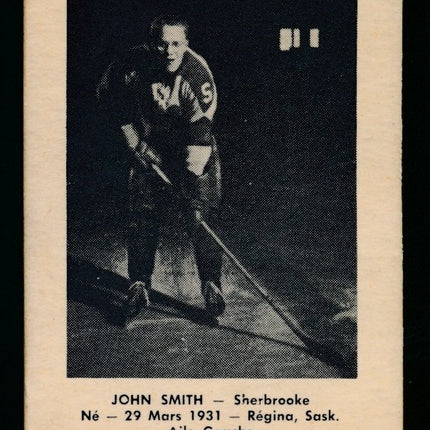 1951-1952 Laval Dairy QSHL Hockey #44 John Smith Ex+ c04341