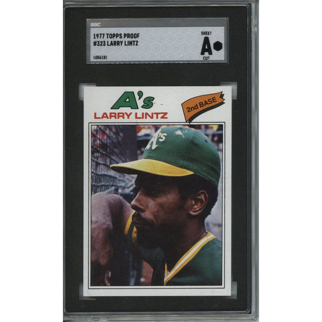1977 Topps #323 Larry Lintz 8 card progressive proof. 2a