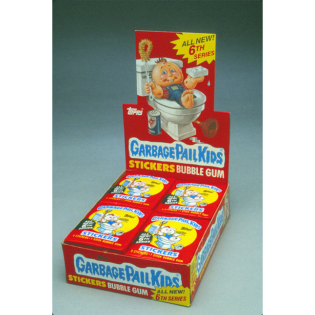 Original 1986 Topps Garbage Pail Kids 6th Series Wax Box Display Slide TP00107