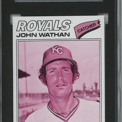 1977 Topps #218 John Wathan 9 card progressive proof. 60a