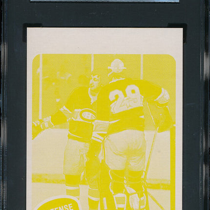 1975/76 Topps Hockey #198 Guy Lapointe 11 Card Progressive Proof 75THC21