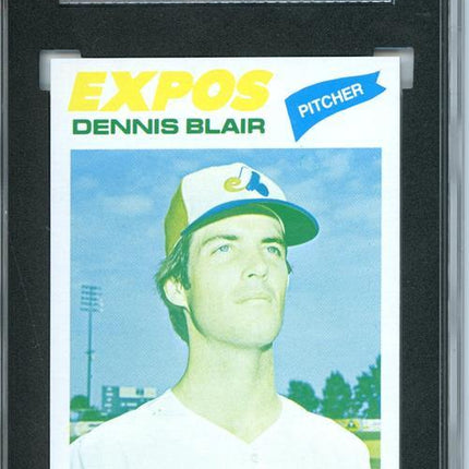 1977 Topps #593 Dennis Blair 9 card progressive proof. 35a