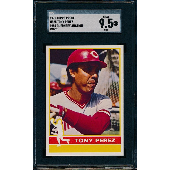 1976 Topps #325 Tony Perez Progressive Proof set of 10 SGC Graded 76TBB65