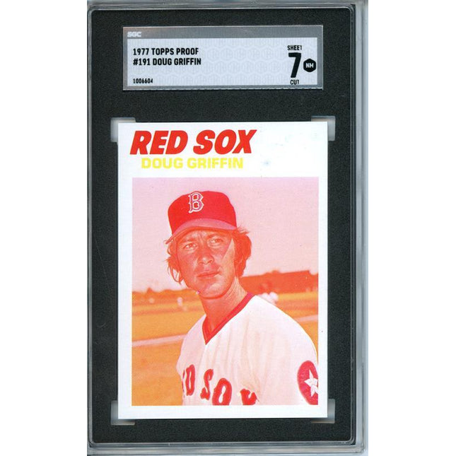 1977 Topps #191 Doug Griffin 9 card progressive proof. 30a