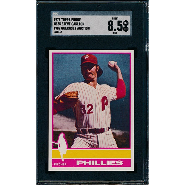 1976 Topps #355 Steve Carlton Progressive Proof set of 10 SGC Graded 76TBB61