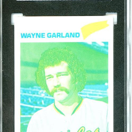 1977 Topps #33 Wayne Garland 9 card progressive proof. un-issued image. 15a
