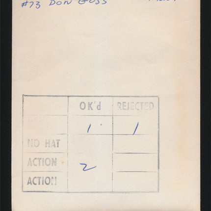 1958 Don Goss Topps Original Transparencies (3) Browns w/envelope tp00010