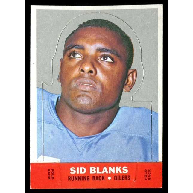 1968 Topps Football Stand Up Sid Blanks NM c03025