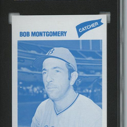 1977 Topps #288 Bob Montgomery 9 card progressive proof. 52a