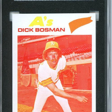 1977 Topps #101 Dick Bosman 9 card progressive proof. 36a