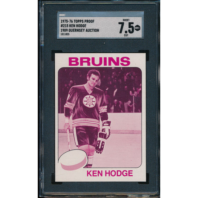 1975/76 Topps Hockey #215 Ken Hodge 11 Card Progressive Proof 75THC18