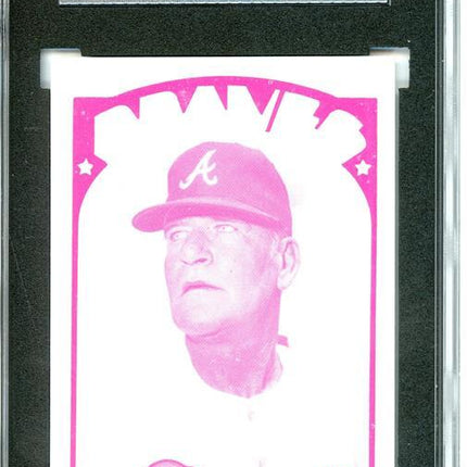 1972 Topps #484 Lum Harris 7 card progressive proof. 27a