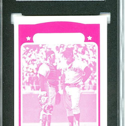 1972 Topps #442 Thurman (Action) Munson 7 card progressive proof. 40a