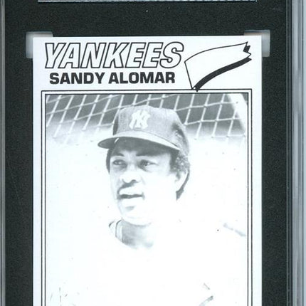 1977 Topps #54 Sandy Alomar 9 card progressive proof. 28a