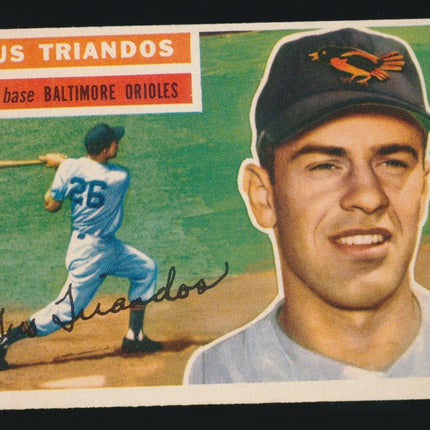 1956 Topps Baseball #80 Gus Triandos White Back Exmt c05300