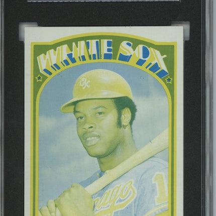 1972 Topps #525 Carlos May 7 card progressive proof 3a