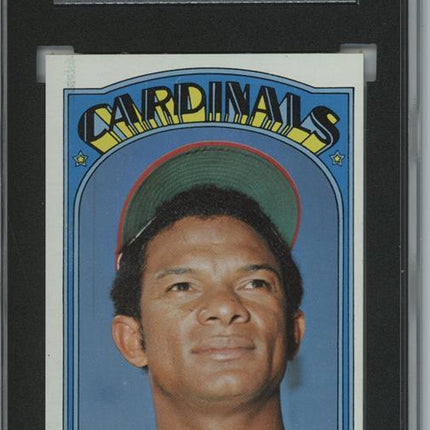 1972 Topps #395 Matty Alou 7 card progressive proof. 35a