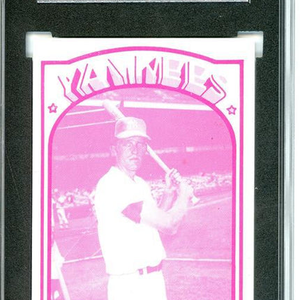 1972 Topps #409 Frank Baker 7 card progressive proof. 29a