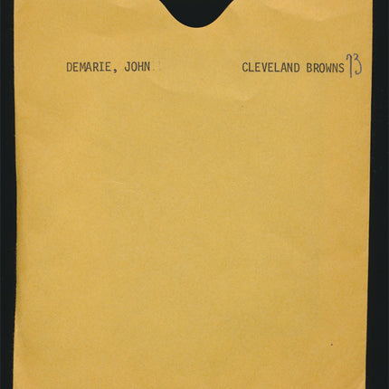 1973 John Demarie Topps Original Transparencies (2) Browns w/envelope tp00008