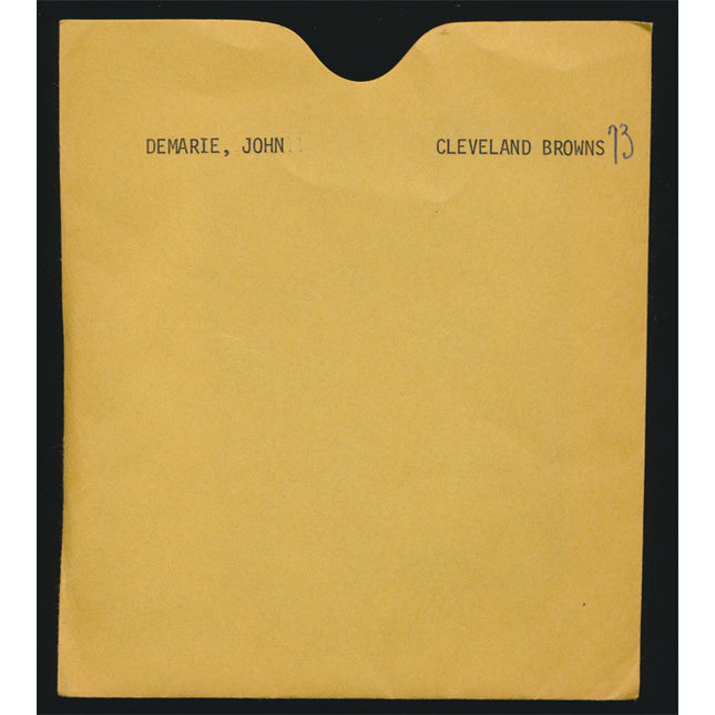 1973 John Demarie Topps Original Transparencies (2) Browns w/envelope tp00008