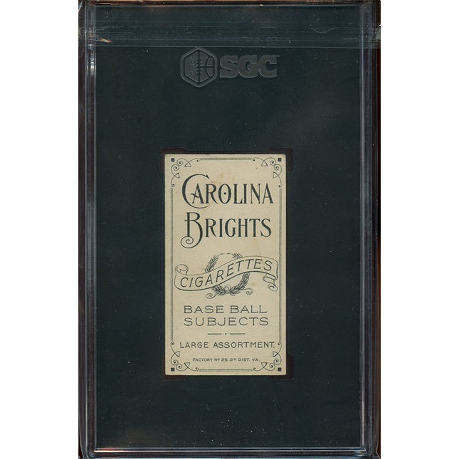 1911 Sweet Caporal T206 Shad Barry Carolina Brights Back SGC 5 Highest Graded