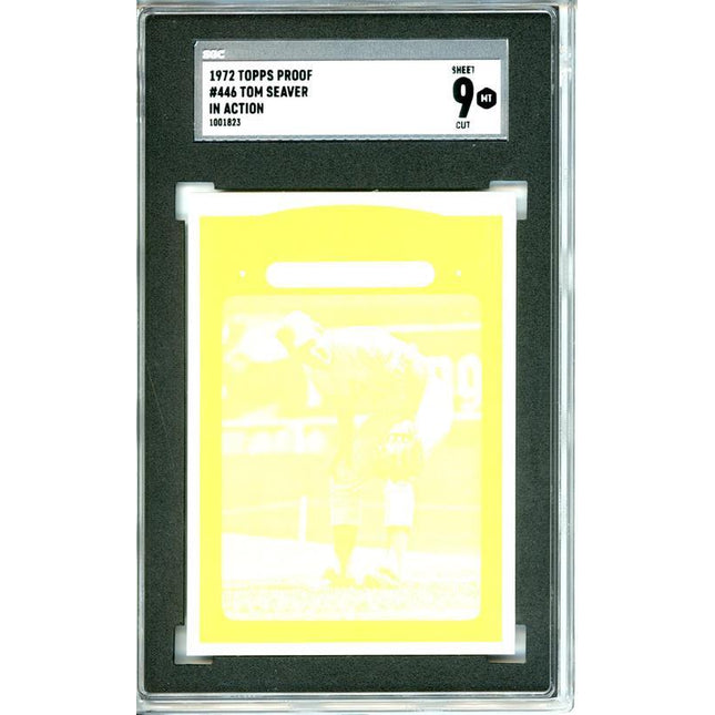 1972 Topps #446 Tom (Action) Seaver 7 card progressive proof. 45a