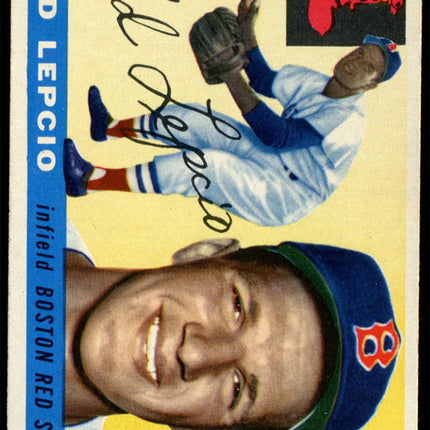 1955 Topps Baseball #128 Ted Lepcio NM c01459