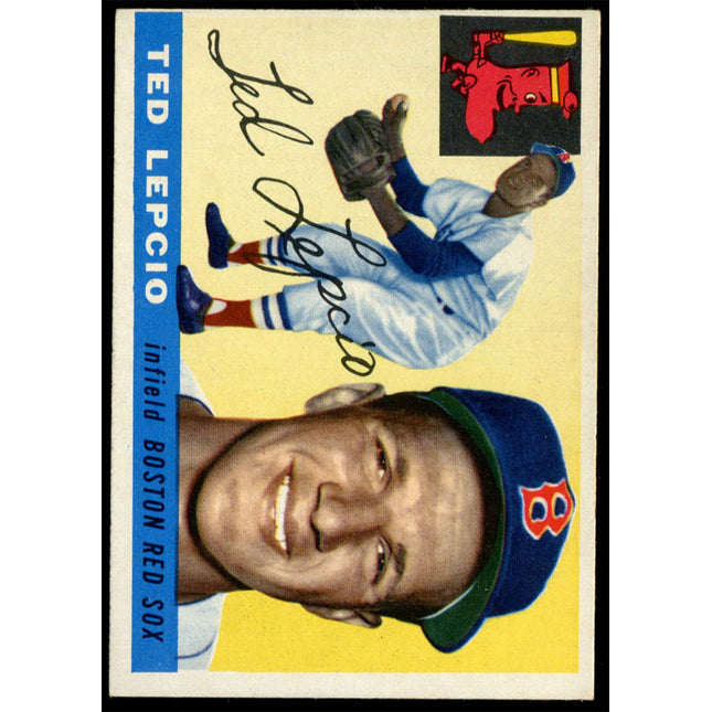 1955 Topps Baseball #128 Ted Lepcio NM c01459