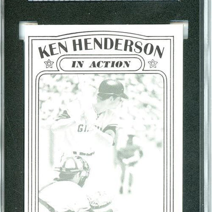 1972 Topps #444 Ken (Action) Henderson 7 card progressive proof. 19a