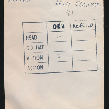 1960's Leon Clarke Topps Original Transparencies (2) Browns w/envelope tp00025