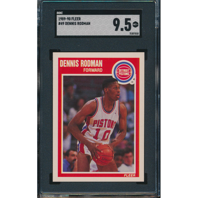 1989 Fleer Basketball #49 Dennis Rodman SGC 9.5 p03429