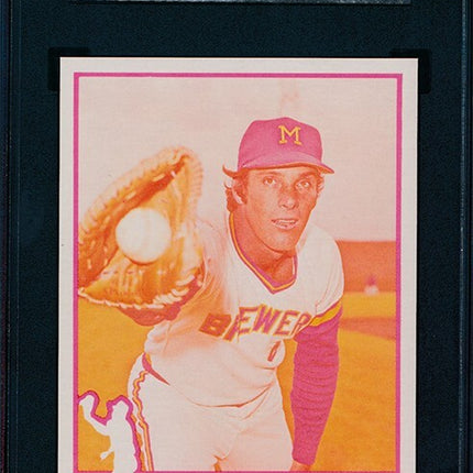 1976 Topps #377 Mike Hegan Progressive Proof set color variation SGC 76TBB62