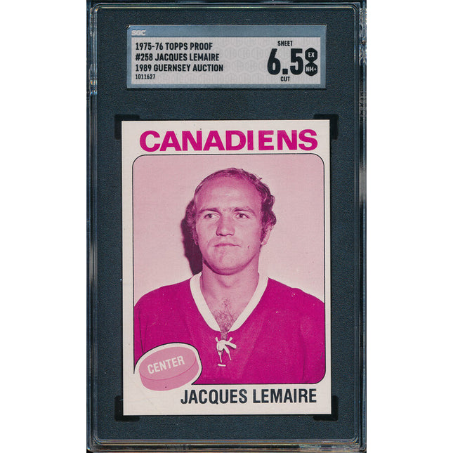 1975/76 Topps Hockey #258 Jacques Lemaire 11 Card Progressive Proof 75THC06