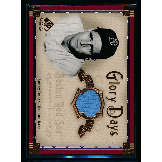 2005 SP Baseball #GD-BD Glory Days Bobby Doerr Jersey NMMT c04348