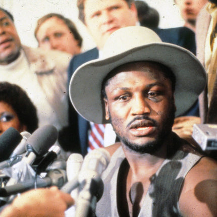 Original UP Joe Frazier 60's/70's Slide/Transparency Press Conference T0394