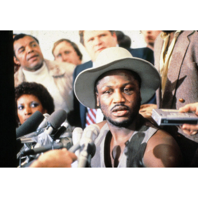 Original UP Joe Frazier 60's/70's Slide/Transparency Press Conference T0394