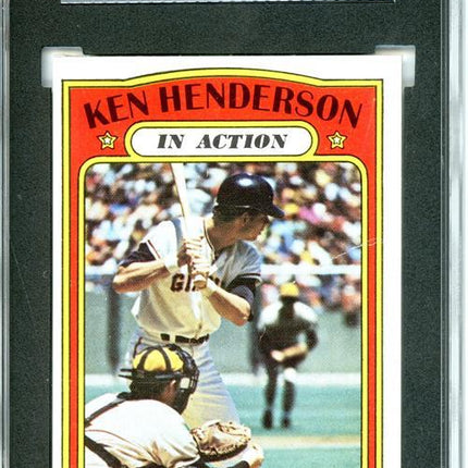 1972 Topps #444 Ken (Action) Henderson 7 card progressive proof. 19a