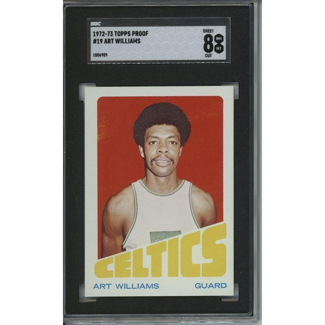 1972 Topps #19 Art Williams 9 card progressive proof. 50a