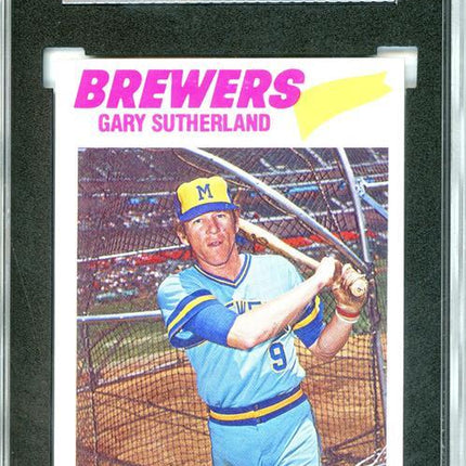 1977 Topps #307 Gary Sutherland 9 card progressive proof. 7a