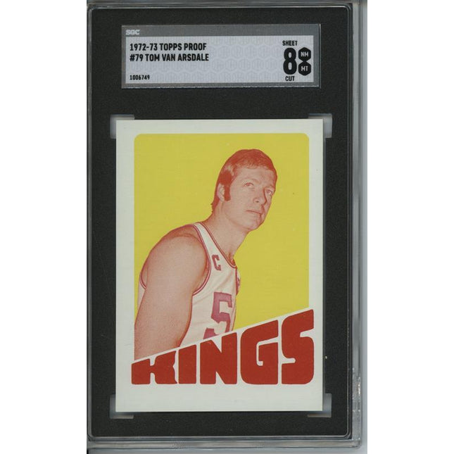 1972 Topps #79 Tom Van Arsdale 9 card progressive proof. 20a