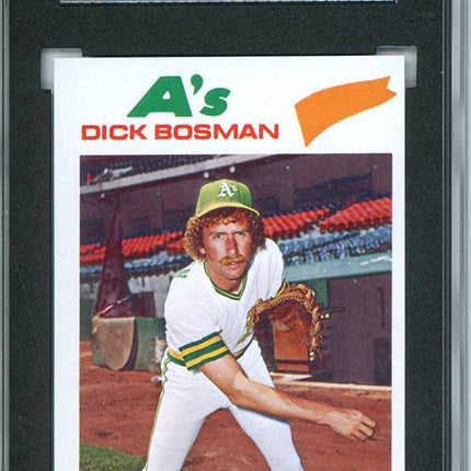 1977 Topps #101 Dick Bosman 9 card progressive proof. 36a