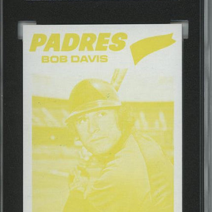 1977 Topps #78 Bob Davis 9 card progressive proof. 53a