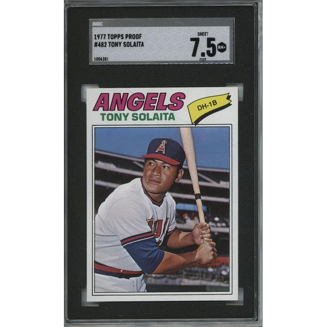 1977 Topps #482 Tony Solaita 9 card progressive proof. 43a